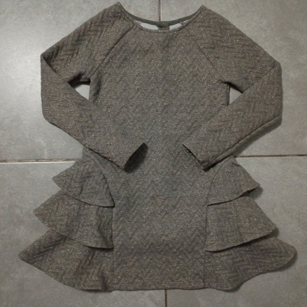 6/6x Cat & Jack Shimmering Gray Formal Dress